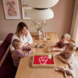 Moeder - Quote - Hartje - Rood Dienblad Rechthoek middel -sfeer4