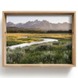 Berglandschap - Rivier - Bos Dienblad Rechthoek middel -z3d_shopping