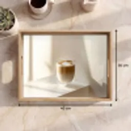 Mok - Latte - Minimalistisch - Schaduw Dienblad Rechthoek middel -USP_Formaat