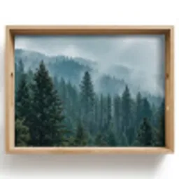 Naaldwoud - Bergen - Mist Dienblad Rechthoek middel -z3d_shopping