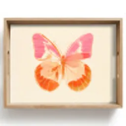 Oranje - Vlinder - Minimalistisch Dienblad Rechthoek middel -z3d_shopping
