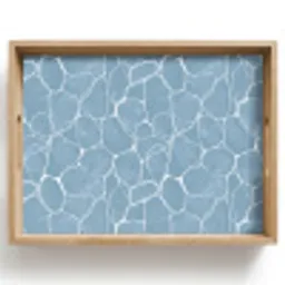 Organisch - Patroon - Blauw Dienblad Rechthoek middel 911 -z3d_shopping