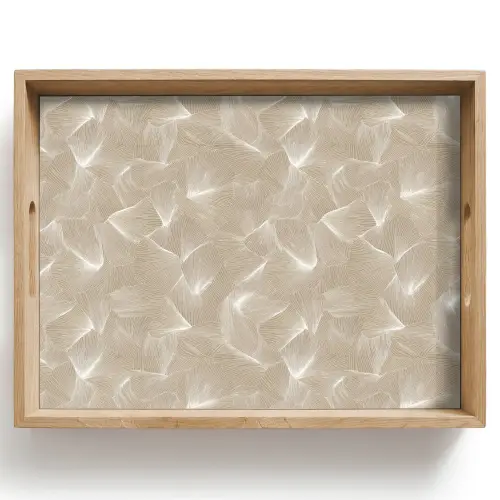 Organisch - Textuur - Beige Dienblad Rechthoek middel 911 -z3d_shopping