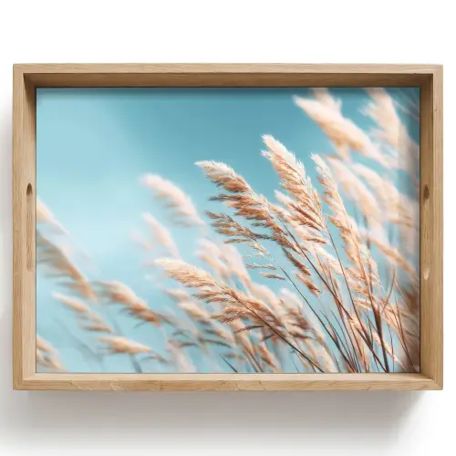 Siergras - Wind - Lichtbruin Dienblad Rechthoek middel -z3d_shopping