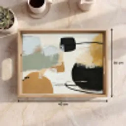 Paint - Abstract - Kleuren Dienblad Rechthoek middel -USP_Formaat