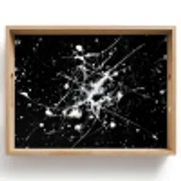 Verfspatten - Wit - Abstract - Explosie Dienblad Rechthoek middel -z3d_shopping