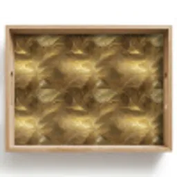 Palm - Waaier - Goud Dienblad Rechthoek middel 911 -z3d_shopping