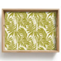 Palmblad - Patroon - Groen Dienblad Rechthoek middel 911 -z3d_shopping