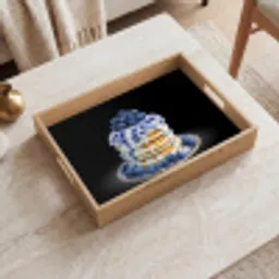 Pannenkoeken - Blauwe Bessen - Bord Dienblad Rechthoek middel -sfeer1