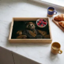 Panda - Hoed - Bril - Pak Dienblad Rechthoek middel -sfeer2