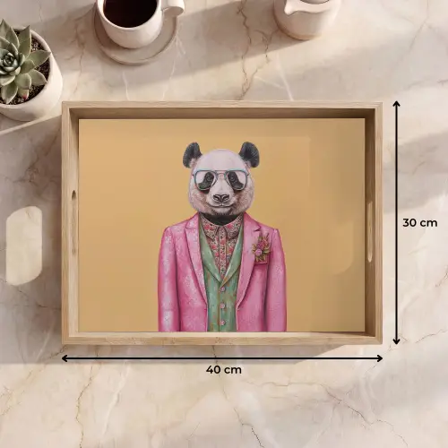 Panda - Pak - Zonnebril - Blauw Dienblad Rechthoek middel -USP_Formaat