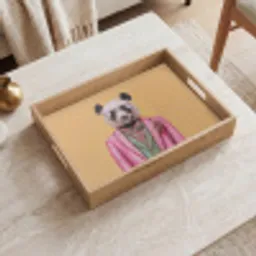 Panda - Pak - Zonnebril - Blauw Dienblad Rechthoek middel -sfeer1