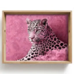Panter - Luxe - Roze Dienblad Rechthoek middel -z3d_shopping