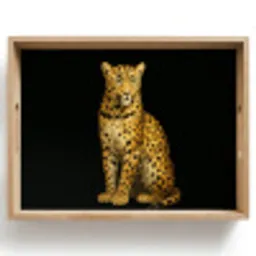 Panter - Realistisch - Bruin Dienblad Rechthoek middel -z3d_shopping