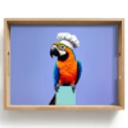 Papegaai - Koksmuts - Vogel - Leuk Dienblad Rechthoek middel -z3d_shopping