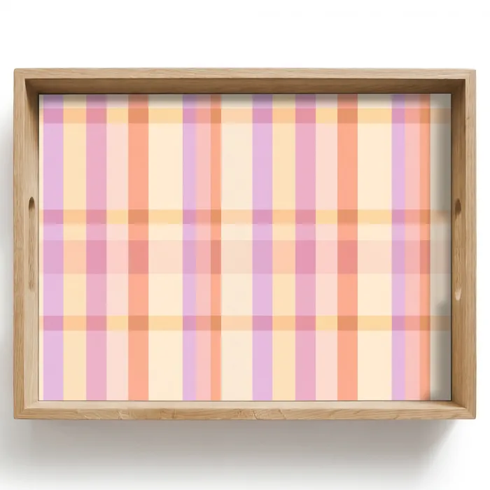 Pastel - uitpatroon - Geometrisch Dienblad Rechthoek middel 911 -z3d_shopping