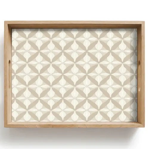 Patroon - Klassiek - Beige Dienblad Rechthoek middel 911 -z3d_shopping
