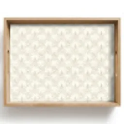 Patroon - Bloemen - Beige Dienblad Rechthoek middel 911 -z3d_shopping