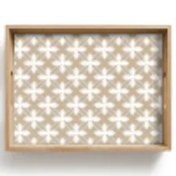 Patroon - Symmetrisch - Beige Dienblad Rechthoek middel 911 -z3d_shopping