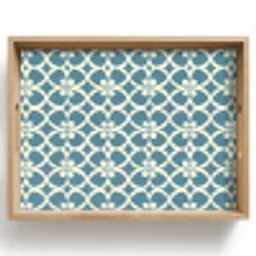 Patroon - Symmetrisch - Blauw Dienblad Rechthoek middel 911 -z3d_shopping