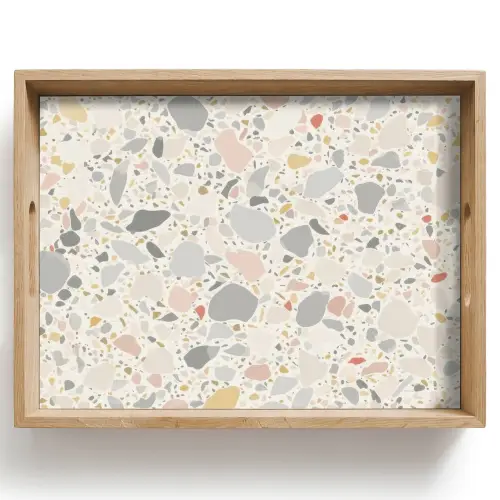 Patronen - Licht - Terrazzo - Decoratie Dienblad Rechthoek middel -z3d_shopping