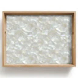 Parelmoerglans - Wit - Schelp Dienblad Rechthoek middel 911 -z3d_shopping