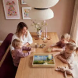 Mensen - Wandelen - Zandpad - Velden Dienblad Rechthoek middel -sfeer4