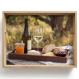 Picknick - Wijn - Kaasplankje Dienblad Rechthoek middel -z3d_shopping