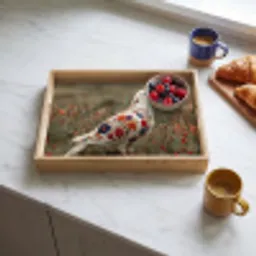 Duif - Bloemen - Natuur Dienblad Rechthoek middel -sfeer2