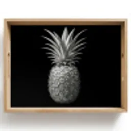 Ananas - Gedetailleerd - Bladeren Dienblad Rechthoek middel -z3d_shopping