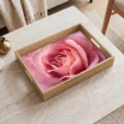Roze - Roos - Romantisch Dienblad Rechthoek middel -sfeer1