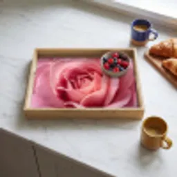 Roze - Roos - Romantisch Dienblad Rechthoek middel -sfeer2