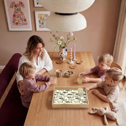 Vissen - Klassiek - Groen Dienblad Rechthoek middel 911 -sfeer4