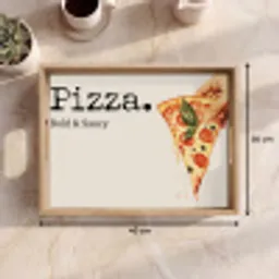 Pizza - Kaas - Pepperoni Dienblad Rechthoek middel -USP_Formaat