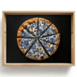 Pizza - Eten - Delftsblauw Dienblad Rechthoek middel -z3d_shopping