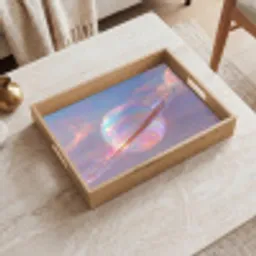 Planeet - Lucht - Wolken - Pasteltinten Dienblad Rechthoek middel -sfeer1