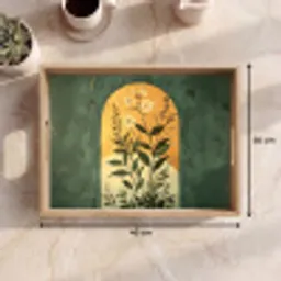 Plant - Bloemen - Wit Dienblad Rechthoek middel -USP_Formaat