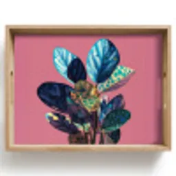 Plant - Bladeren - Stippen - Abstract Dienblad Rechthoek middel -z3d_shopping