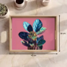 Plant - Bladeren - Stippen - Abstract Dienblad Rechthoek middel -USP_Formaat