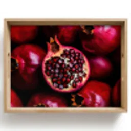 Granaatappel - Rood - Fruit Dienblad Rechthoek middel -z3d_shopping