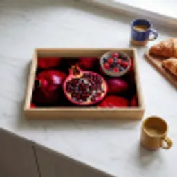 Granaatappel - Rood - Fruit Dienblad Rechthoek middel -sfeer2