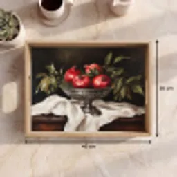 Granaatappels - Klassiek - Vintage Dienblad Rechthoek middel -USP_Formaat