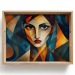 Portret - Abstract - Vormen Dienblad Rechthoek middel -z3d_shopping