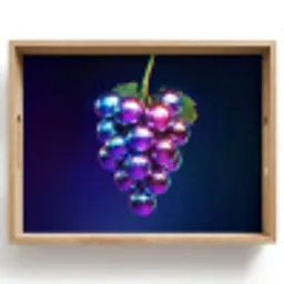 Paars - Disco - Feest - Druif Dienblad Rechthoek middel -z3d_shopping