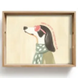 Quote - Hond - Zonnebril Dienblad Rechthoek middel -z3d_shopping