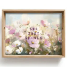 Quote - Bloemen - Schilderachtig Dienblad Rechthoek middel -z3d_shopping