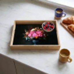 Quote - Bloemen - Vaas - Neon Dienblad Rechthoek middel -sfeer2