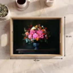 Quote - Bloemen - Vaas - Neon Dienblad Rechthoek middel -USP_Formaat
