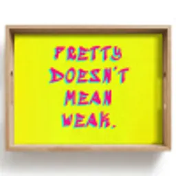 Quote - Minimalistisch - Kleurrijk Dienblad Rechthoek middel -z3d_shopping