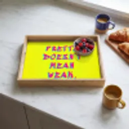 Quote - Minimalistisch - Kleurrijk Dienblad Rechthoek middel -sfeer2